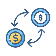 Currency Exchange Financial Travel Icon Design