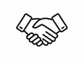 handshake icon vector illustration