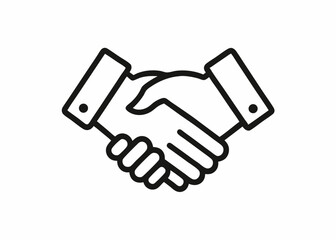 Obraz premium handshake vector illustration