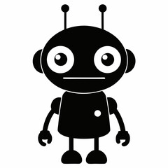 Naklejka premium funny cartoon android