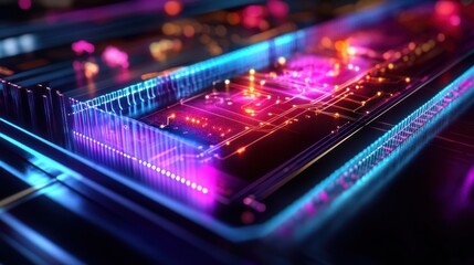 Holographic Interface of a Futuristic Quantum Computer