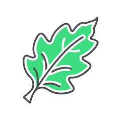 Naklejka premium Leaf illustration representing eco-friendliness and sustainability 
