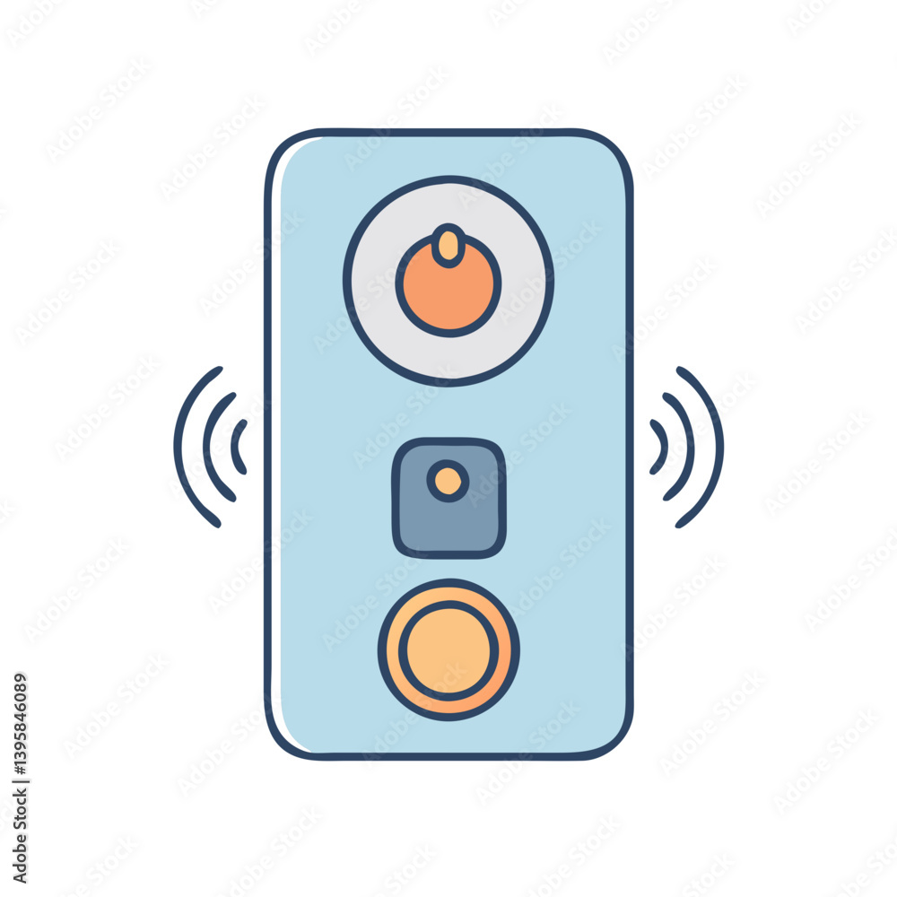 Aufkleber find the best smart home device remote control with power button and signal indicator for your home 
