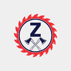 Z Letter Woodcraft Logo Design