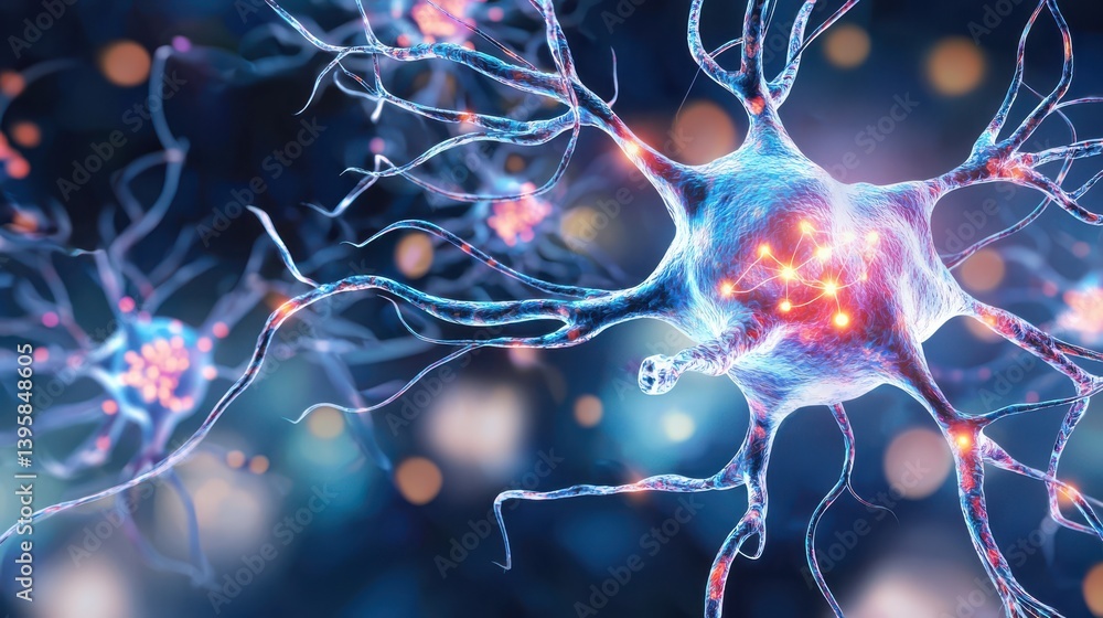 Aufkleber exploring the intricacies of neural networks a science fiction concept of the nervous system digital