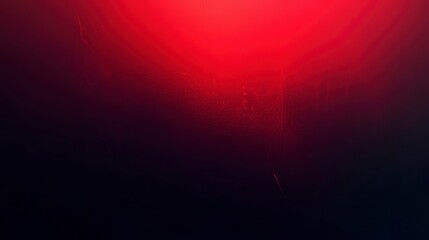 Abstract red and black background with light leak effect.