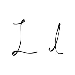 cursive l