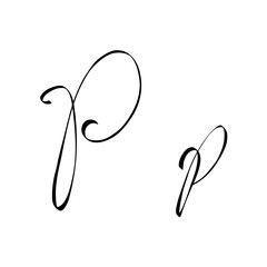 cursive p