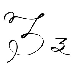 cursive z