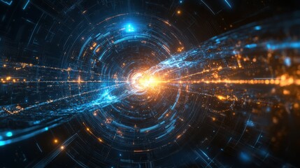 Quantum System Glowing with Intricate Holographic Display