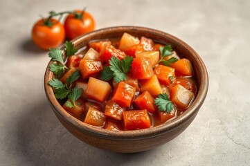 Delicious Matbucha Salad Bowl