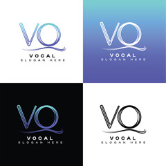 VQ Vocal Logo Design Template