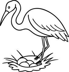 How to Draw Heron Step by Step