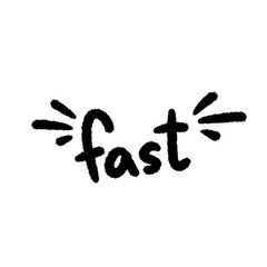 fast png cartoon doodle handwrite design art element and clipart outline