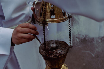 Good Friday, Holy Week procession, traditional Catholic celebration. 