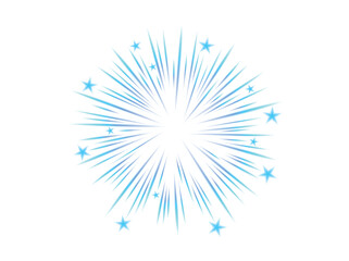 Comic blurred color lines with motion stars with radial focus for high energy effects. High speed explosion. Comic high speed beam, design for manga and anime graphics. Vector.