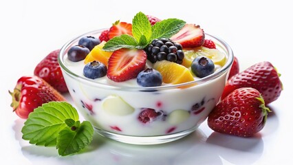 Healthy Yogurt Parfait with Fresh Fruit - Vibrant & Delicious Snack