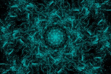 Blended lines with blue cyan gradient mesh background for wallpaper banner.