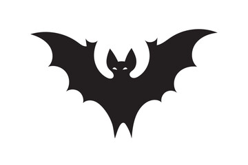 Bats icon silhouette on white background. (1)