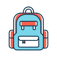  Backpack with Supplies Icon