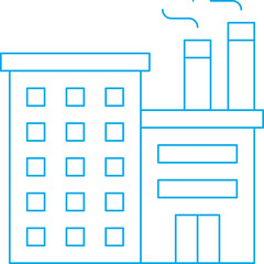 Factory II single vector illustration icon