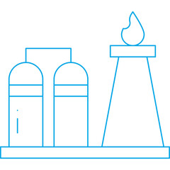 Refinery single vector illustration icon