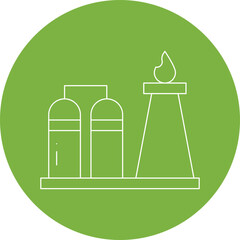 Refinery single vector illustration icon