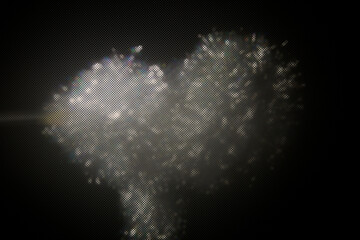 Grainy light flares background or overlay. Unusual light effect. Light glares with a spectral...