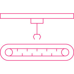 Conveyor II single vector illustration icon