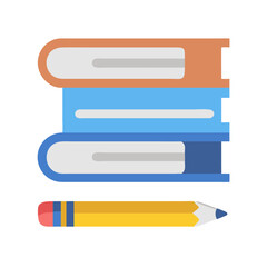 Fototapeta premium Simple Education Resources Icon