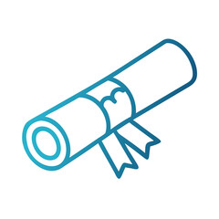  Simple Graduation Scroll Icon