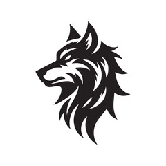 werewolf vector silhouette clip art logo design