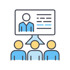  Detailed Group Presentation Icon