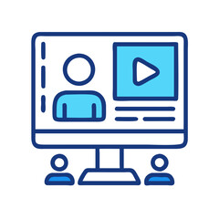  Stylish Lecture Video Icon