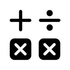 Obraz premium Creative Math Symbols Icon