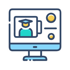  Creative Online Learning Hub Icon