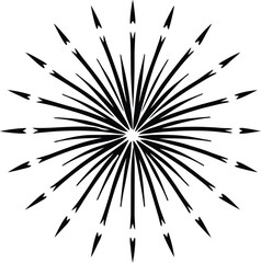 Fototapeta premium fireworks silhouette vector designs 9