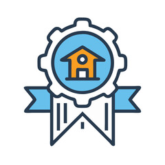  School Badge Icon Design