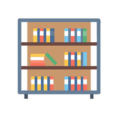  Modern School Bookshelf Icon