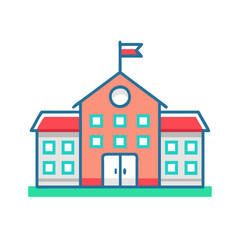  Creative School Building Icon
