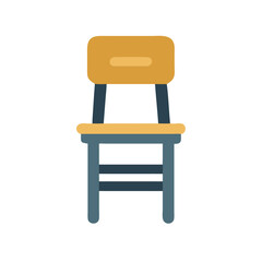  School Chair Icon Design