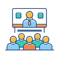  School Conference Icon Design