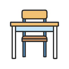  Stylish School Desk Icon