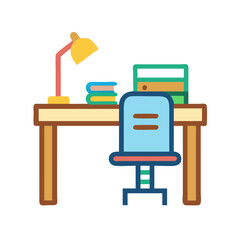 Modern Study Desk Icon