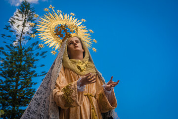 Resurrection Sunday, Holy Week procession, traditional Catholic celebration 