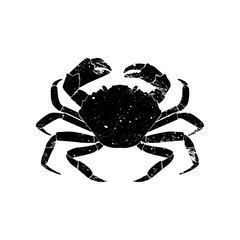 crabs. Label or emblem design template. Seafood. Vector illustration.