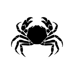 crabs. Label or emblem design template. Seafood. Vector illustration.