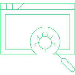 Insecure Code single vector illustration icon