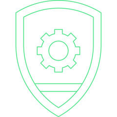 Security Settings single vector illustration icon