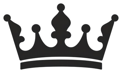 PNG Crown design black accessories.